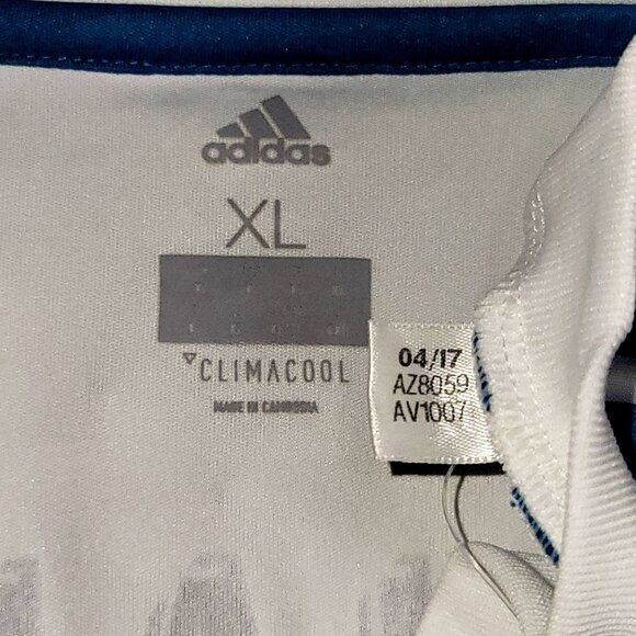 Cristiano Ronaldo Real Madrid 2017 2018 LAST GAME FINAL Soccer Jersey BNWT XL - Picture 7 of 11